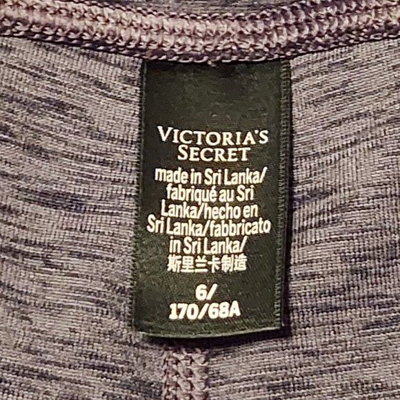 Size 6 Victoria's Secret Essential High Rise Pocket Legging Black/Heather Grey - Picture 8 of 8